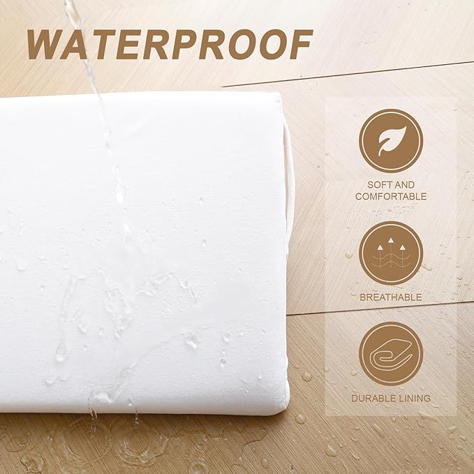 WdFour Bed Wedge Pillow, Close Off Headboard, Wall and Mattress Gap. Incline, Slanted Sweat-Proof Pillow for Neck and Back Pain Relief Anti-snoring for Comfortable Sleeping.(Off-White,54Wx10Dx6H)