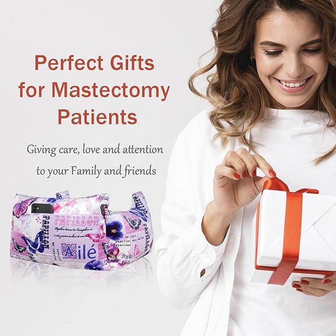 Mastectomy Pillow - Post Surgery Pillow, Breast Pillow for Sleeping After Heart Surgery, Lumpectomy Pillow, Breast Reduction & Augmentation Pillow Double Mastectomy Gifts for Women