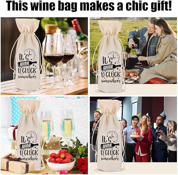 Funny Wine Quotes Wine Bag Wine Tasting Party Supplies for Wine Lovers Women Men Aunt Groom Friend Christmas Birthday Wedding Bachelorrette Party Wine Bags