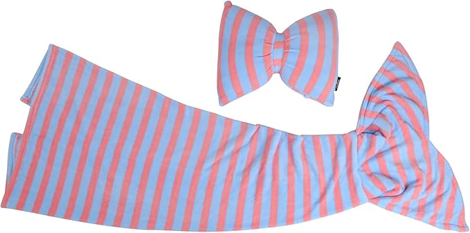 Catalonia Kids Mermaid Tail Blanket Pillow Cushion,Super Soft Coral Plush Fleece Mermaids Gift Snuggle Sleeping Bag for Girls Teens Children 60 x 21 Light Blue