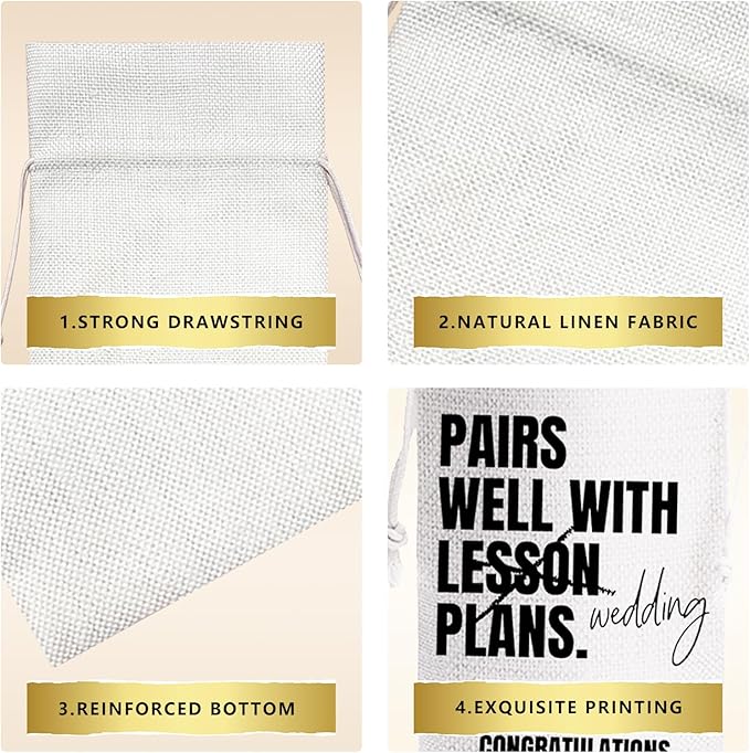 Pairs Well With Lesson Plans Mr and Mrs Wedding Gift Engagement Gift Bag For Couples bride/him/her Newly Engaged Gift Wine Tote Bridal Shower Gift