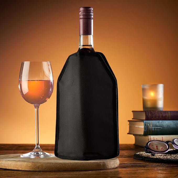 Wine Cooler Sleeve, High Quality Solid Gel Wine Sleeve, Reusable Wine Bottle Cooler, White
