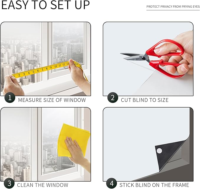 Portable Blackout Shades 100% Blackout Curtains for Bedroom Small Window Curtains No Light Kitchen Windows Insulated for Nursery for Baby Travel Curtain,White,56" W x 80" L,1 Panel