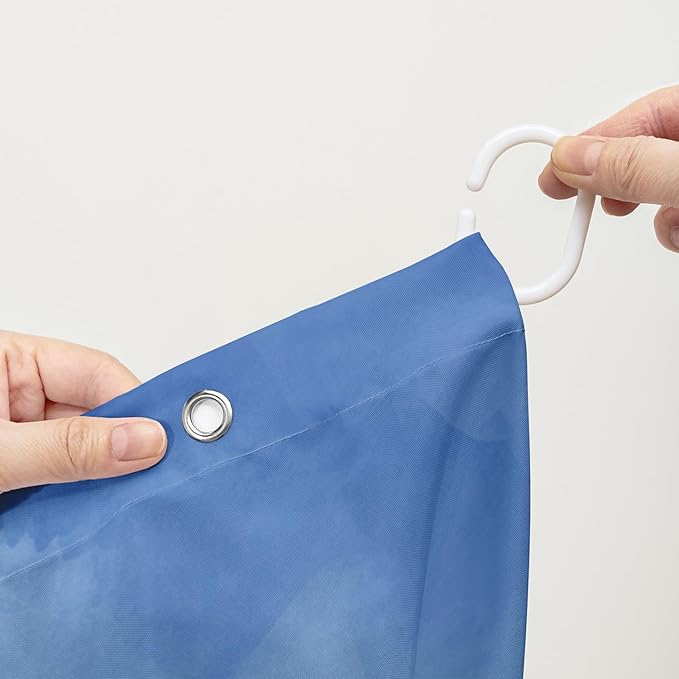 AILONEN 3D Jellyfish Shower Curtain,Beautiful Jellyfish Shower Curtain for Bathroom,Watercolor Blue Ocean Waterproof Fabric Shower Curtain Set with Hooks,72" W*78" H