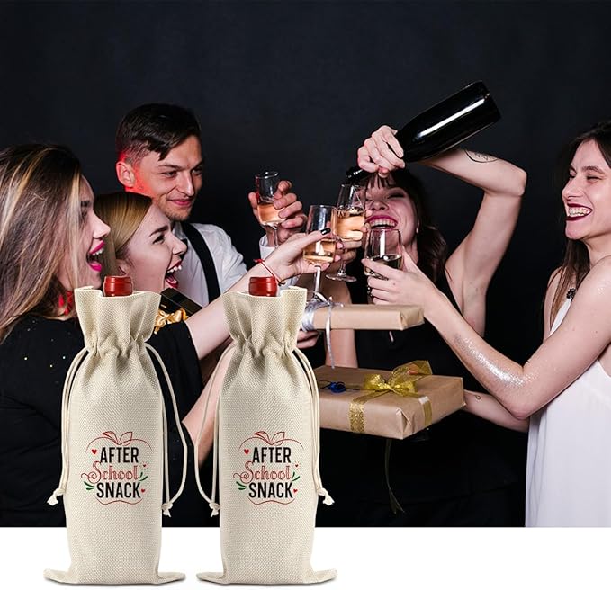 Teacher Appreciation Gifts for Women Men Teacher Thank You Gifts from Student Teacher Retirement Gifts Christmas Gifts Birthday Gifts for Teachers End of the Year Teacher Gifts Teacher Gifts Wine Bag