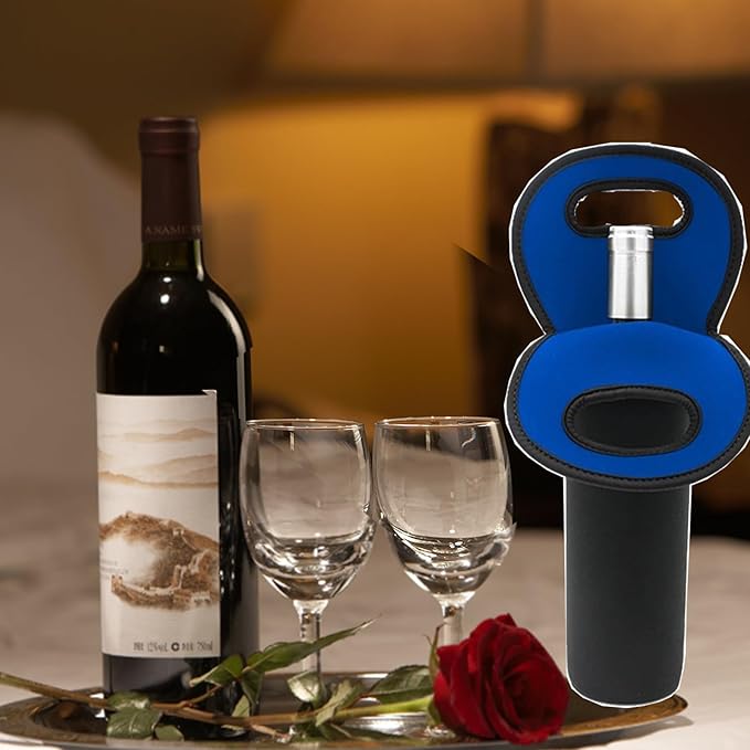 Wine Carrier Tote Bag 750ML - Insulated Bag for Wine, Beer, and Water Bottles - Ideal for Restaurants and Travel