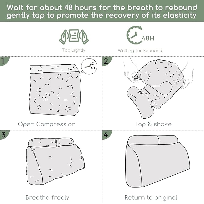 HIGOGOGO Wedge Headboard Pillow, Bed Rest Reading Pillow, Backrest Positioning Support Bolster Cushion with Removable Cover,King Size 76.8X20.4X8.4,Dark Grey