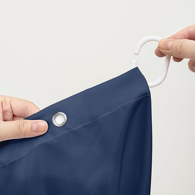 AILONEN Cartoon Shark Shower Curtain for Kids Boys Girls,Blue Ocean Wave with Shark Waterproof Fabric Shower Curtain for Bathroom,Blue Jumping Dolphin Theme Shower Curtain Set with Hooks,48" W*72" H