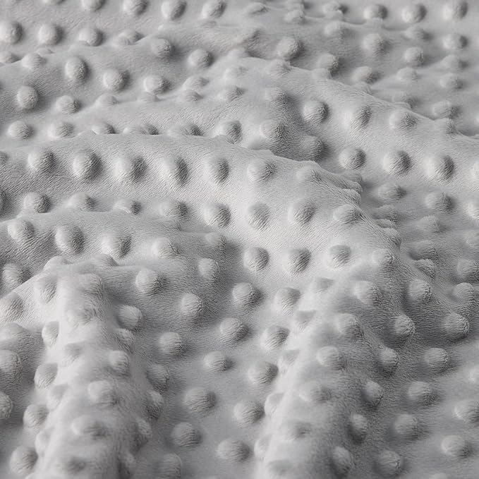 DaysU Silky Micro Soft Plush Baby Blankets for Girls with Print Animal Pattern and Soothing Raised Dots, Double Layer Bed Throws for Baby Crib, Puppy, Pink, 30x40 Inches