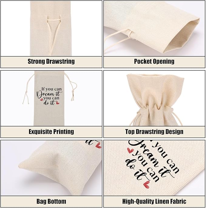 Funny Wine Quotes Wine Bag Wine Tasting Party Supplies for Wine Lovers Women Men Bride Groom Bestie Christmas Birthday Wedding Bachelorrette Party Wine Bags