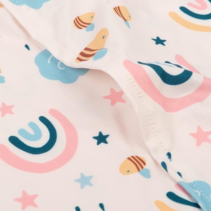 ALVABABY Toddler Pillowcases Fits 13 x 18,12x 16 Kids Pillow, 2 Pack Stretchy Soft Baby Pillow Cover Envelope Kids Pillowcases for Boys Girls Rainbow 2TPE04