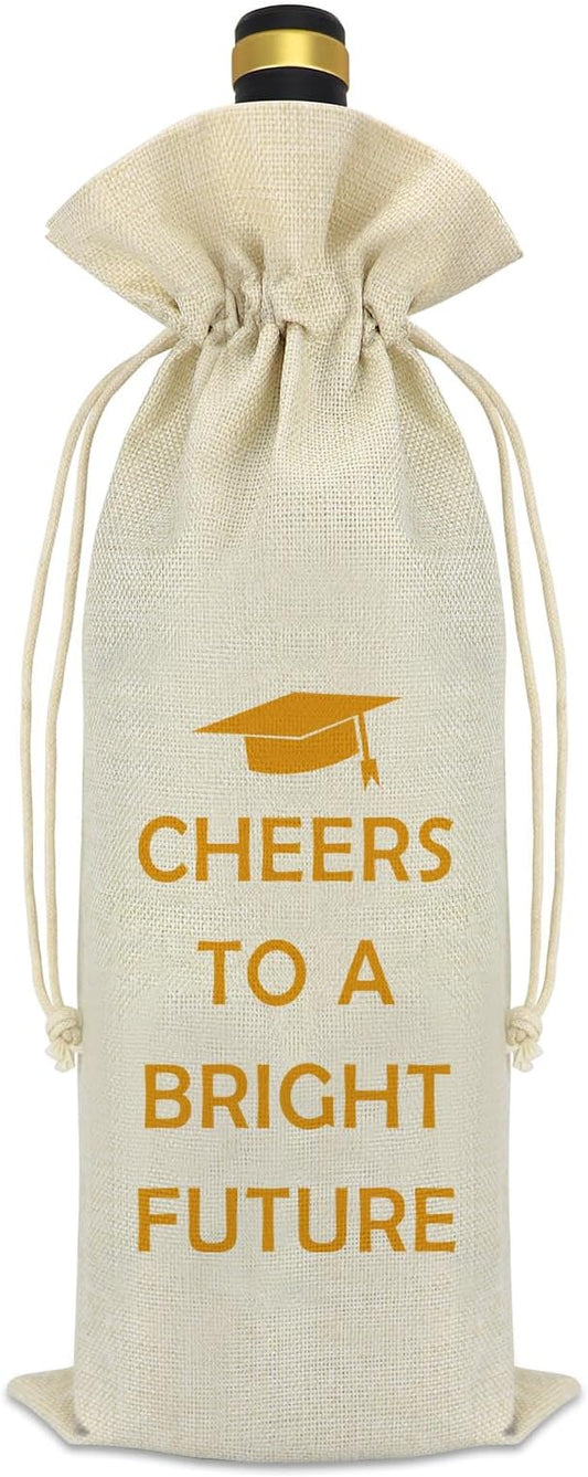 Graduation Gifts for Her Him Class Of 2024 Graduation Party Wine Bag University College Middle High School Graduation Gift for Senior Students Nurse Masters Degree School Student Graduate Gift