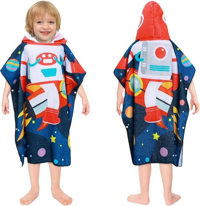 Kids Beach Towels Baby Towels with Hood Toddler Pool Towel Large Bath Towels for Boys and Girls for Travel Shower Swimming