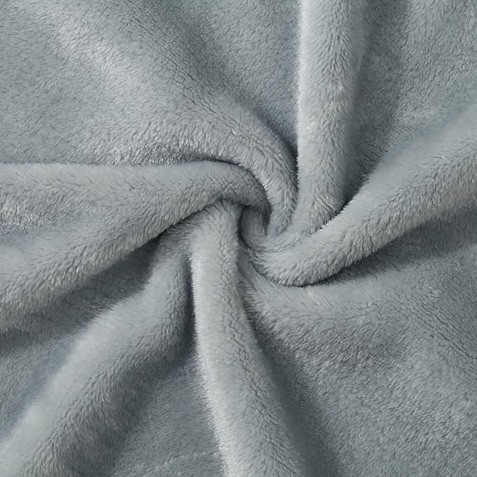 CREVENT 30''X40'' Small Fluffy Warm Toddler Baby Blanket for Boy Infant Toddler Crib Cot Stroller - Grey Lion