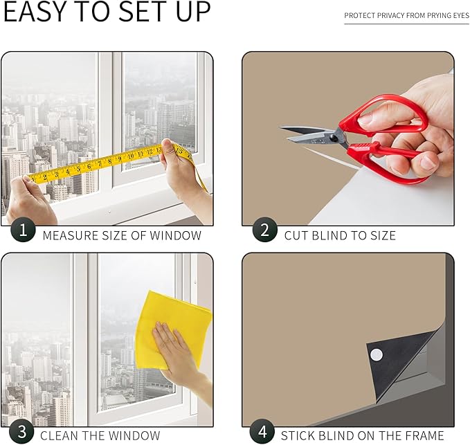 Portable Blackout Shades 100% Blackout Curtains for Bedroom Small Window Curtains No Light Kitchen Windows Insulated for Nursery for Baby Travel Curtain,Sand Yellow,56" W x 40" L,1 Panel