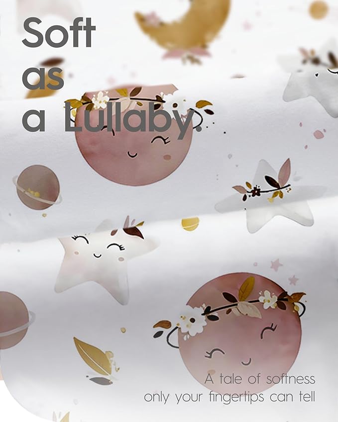 Graco Pack and Play Sheets Fitted, TotBasic Ultra Soft Mini Crib Sheets Boy, Neutral Pack N Play Mattress Sheets Hypoallergenic and Soothing, Premium Jersey Playrad Sheets, 2 Pack