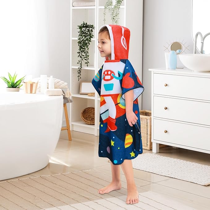 Kids Beach Towels Baby Towels with Hood Toddler Pool Towel Large Bath Towels for Boys and Girls for Travel Shower Swimming