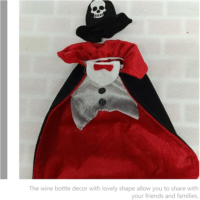 Halloween Wine Bottle Covers Vampire Halloween Wine Holder Dracula Halloween Wine Cover Halloween Wine Spooky Decorative Bottle Covers