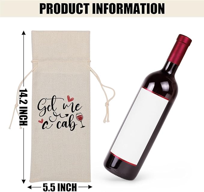 Funny Wine Quotes Wine Bag Wine Tasting Party Supplies for Wine Lovers Women Men Bride Groom Grandma Christmas Birthday Wedding Bachelorrette Party Wine Bags