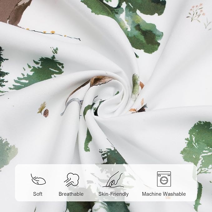 david's kids 3 Pack Mini Crib Sheets, Premium Pack N Play Sheets for Boys Girls Neutral, Soft Breathable Baby Sheets Fit Pack N Play, Playard and Mini Crib Mattresses, Woodland Animals