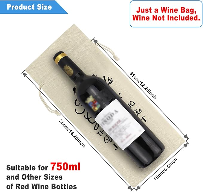 Friends Giving Gift Thanksgiving Decorations Wine Bag Thank You Gifts for Women Men Best Friends Friendship Gifts Thanksgiving Christmas Birthday Gift for Friends Bestie BFF Reusable Wine Bottle Bags