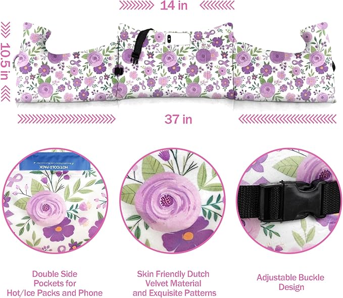 Mastectomy Pillow - Post Surgery Pillow, Breast Pillow for Sleeping After Heart Surgery, Lumpectomy Pillow, Breast Reduction & Augmentation Pillow Double Mastectomy Gifts for Women