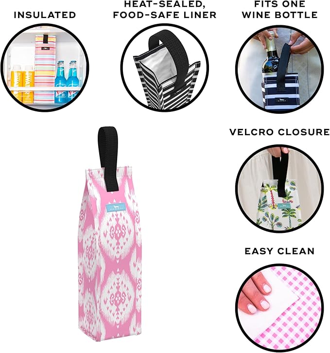 SCOUT Spirit Chillah, Reusable Insulated Wine Bag, Durable, Collapsible, Top Carrying Loop