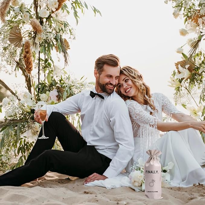 I Can't Wait To Get Drunk At Your Wedding Mr and Mrs Wedding Gift Engagement Gift Bag For Couples bride/him/her Newly Engaged Gift Wine Tote Bridal Shower Gift