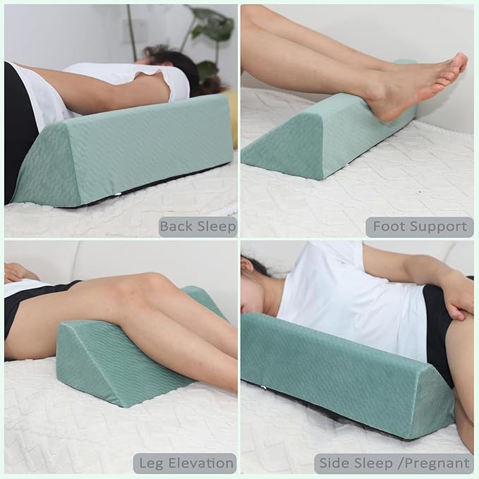Body Wedge Pillow for Side Sleeping, Body Position Side Wedge Pillow, Back Positioning Elevation Pillow, Back Wedge Pillow for Side Sleepers, Wedge Pillows for After Surgery, Back Pain, Pregnancy