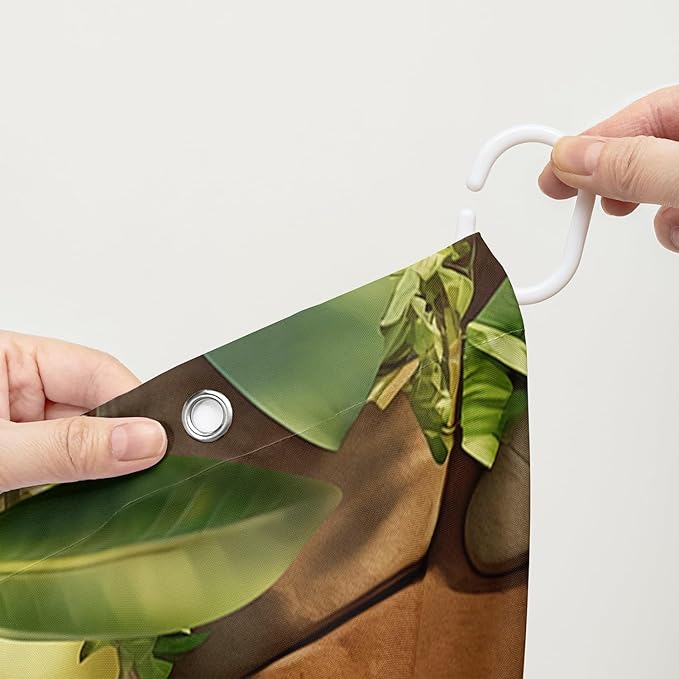 AILONEN Cartoon Koala Shower Curtain for Kids,Kawaii Lemon Koala Shower Curtain for Bathroom,Lovely Animals Shower Curtain Set with Hooks,72" W*72" H