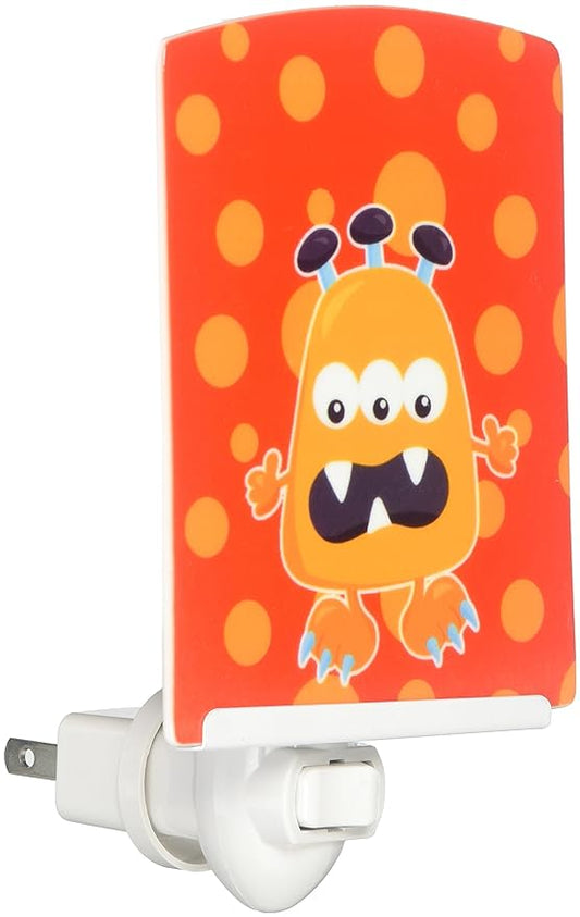 Caroline's Treasures BB7005CNL Little Monster Visonator Ceramic Night Light Compact, UL-Certified, Ideal for Bedroom, Bathroom, Nursery, Hallway, Kitchen, 6x4x3, Multicolor