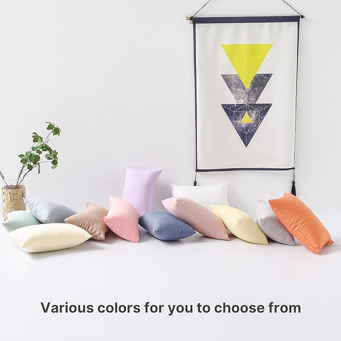 MEILA 2 Pack Cotton Toddler Pillows, 13x18 Pillows for Sleeping and Traveling, Machine Washable Kids Pillows Ideal for Crib, Bed, Cot and Nap, Natural White & Green