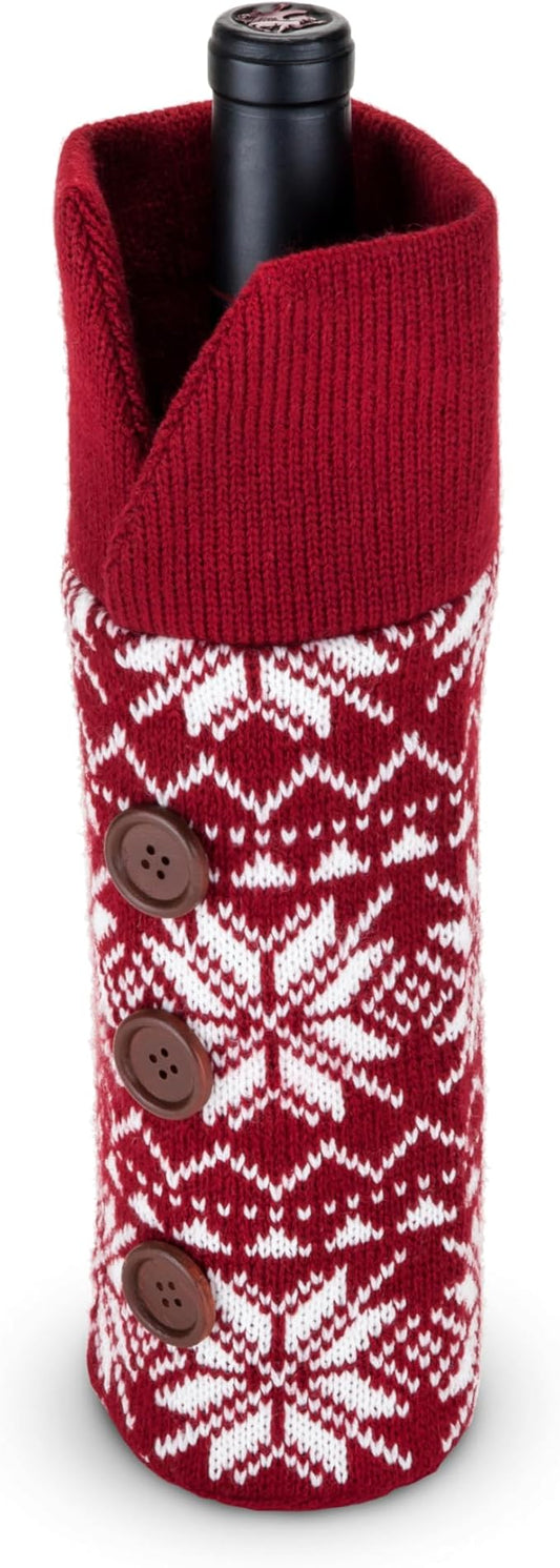 Rustic Holiday Wool Wine Sweater by Twine