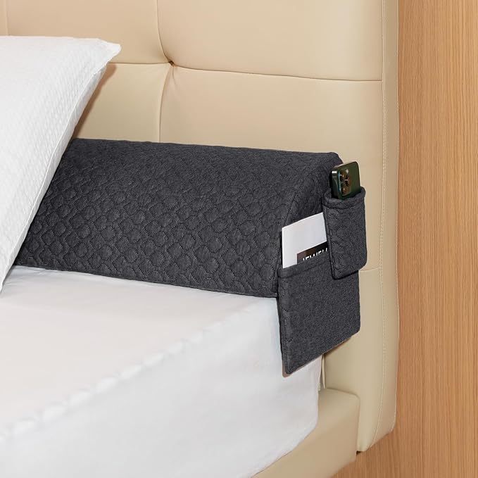 Bed Wedge Pillow Headboard/Bed Gap Filler/Mattress Gap King Size 76"×8"×6" Filler Firm Support Pillow to Fill The Gap (0-6") Between Your Headboard and Wall