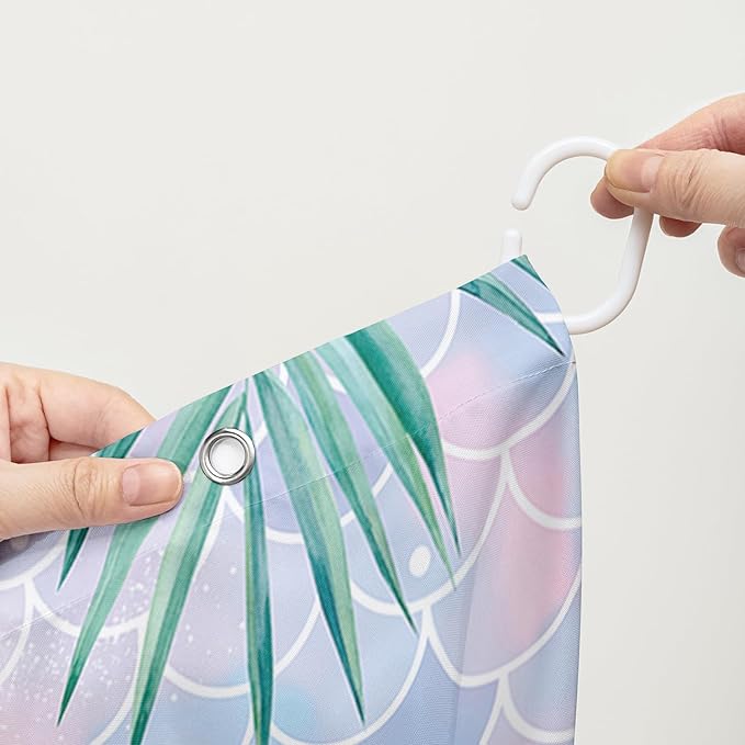 AILONEN Girls Dinosaur Shower Curtain 36" W*72" H for Bathroom,Cute Dinosaur Bathroom Shower for Kids Girls,Cartoon Dinosaur Rainbow Bath Curtain Polyester Waterproof Shower Curtain with Hooks