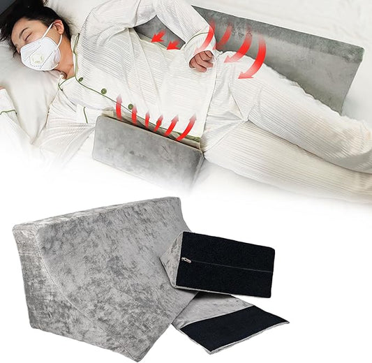 Positioning Wedge Pillow for Bed Sore Relief (3 in 1), Adjustable Bed Wedges & Body Positioners with Waterproof, Wedges for Bed Positioning, After Surgery, Back Pain, Side Sleeping