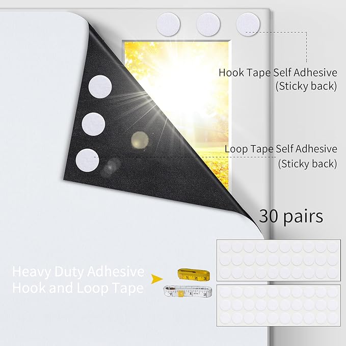 Portable Blackout Shades 100% Blackout Curtains for Bedroom Small Window Curtains No Light Kitchen Windows Insulated for Nursery for Baby Travel Curtain,White,56" W x 160" L,1 Panel