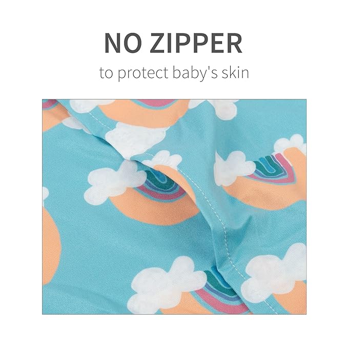 ALVABABY Toddler Pillowcases Fits 13 x 18,12x 16 Kids Pillow, 2 Pack Stretchy Soft Baby Pillow Cover Envelope Kids Pillowcases for Boys Girls Rainbow 2TPE04