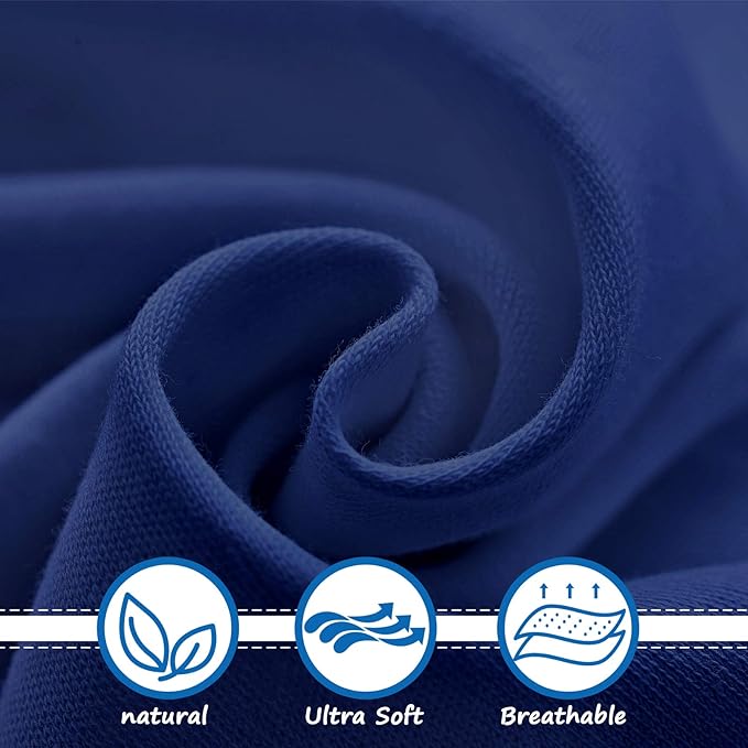 Crib Sheets for Boys 2 Pack, Baby Crib Sheets for Standard Crib Mattress & Toddler Bed, Cozy Breathable Fitted Crib Sheet Set for Baby Boy (28''x 52''x 8''), Grey and Navy