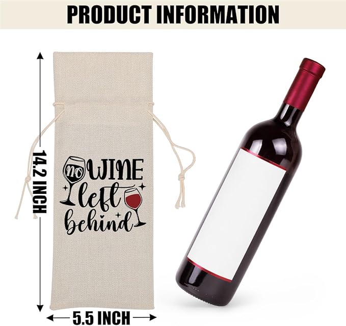 Funny Wine Quotes Wine Bag Wine Tasting Party Supplies for Wine Lovers Women Men Bride Groom Father Christmas Birthday Wedding Bachelorrette Party Wine Bags