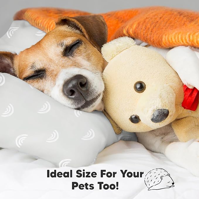 KeaBabies Toddler Pillow - Soft Organic Cotton Toddler Pillows for Sleeping, 13X18 Small Pillow for Kids, Kids Pillows for Sleeping, Kids Pillow for Travel, School, Nap, Age 2 to 5 (Gray Rainbow)