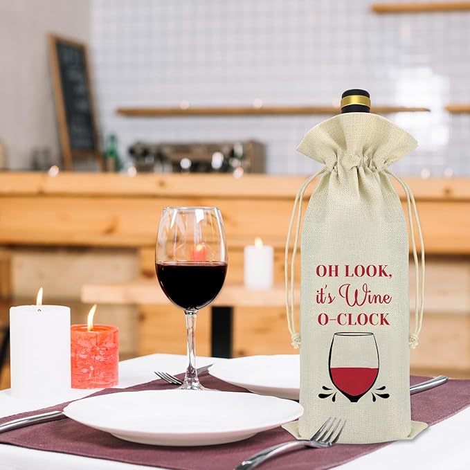Wine Gift for Wine Lover Wine Bag Wine Lover Gifts for Women Men Wine Themed Gifts Wine Bottle Covers Best Friends Friendship Gifts Housewarming Gift Christmas Birthday Gift for Her Mom Daughter