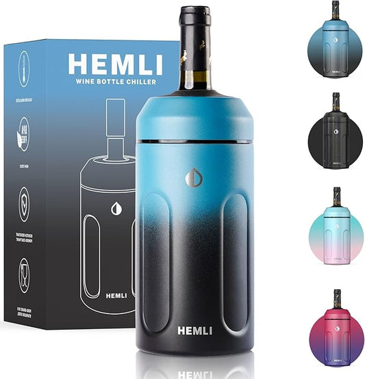 Wine Chiller, Wine Bottle Chiller, Wine Bottle Cooler, Wine Chiller Sleeve, Wine Cooler Holder, Champagne Chiller, Wine Gift Ideas