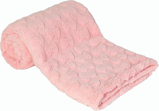 Sherpa Baby Blanket for Girls Toddlers Fleece Fluffy Fuzzy Blanket for Baby,Soft Warm Cozy Fleece Blanket,Receiving Blanket for Infant Newborn (pink, 30 * 40, bow)