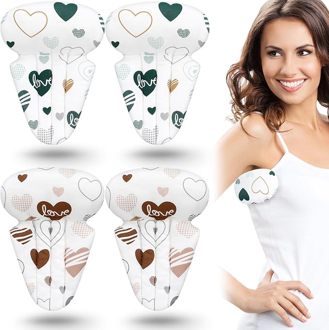 Juexica 4 Pcs Lymphedema Axilla Pillow Mastectomy Pillow Cotton Post Breast Surgery Pillow Mastectomy Recovery Breast Pillow for Sleeping Mastectomy Underarm Pillow Armpit Pain Relief (Heart)