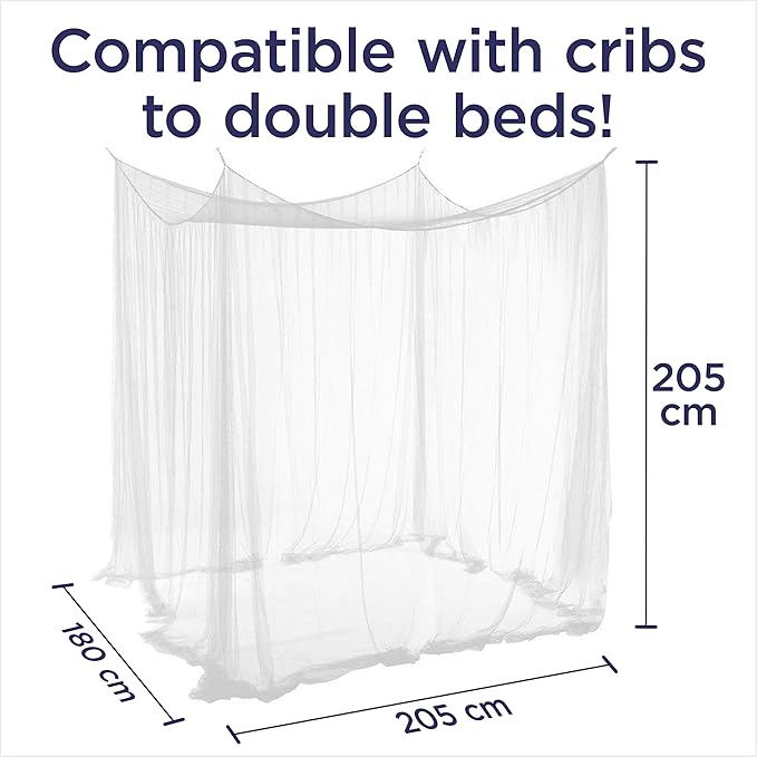 EVEN NATURALS Luxury for Bed Canopy, Large Tent, Double to Queen, Camping Screen House, 2pk…