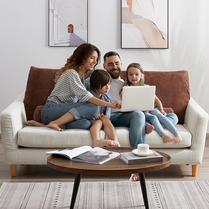 HIGOGOGO Wedge Headboard Pillow, Bed Rest Reading Pillow, Backrest Positioning Support Bolster Cushion with Removable Cover,King Size 76.8X20.4X8.4,Coffee