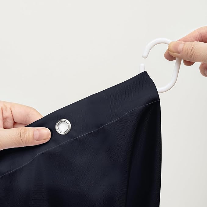 AILONEN Blue Moth Shower Curtain,Flora Death Moth Bath Curtain for Bathroom Decor,Polyester Waterproof with 12 Plastic Hooks 72" W*96" H