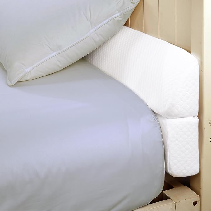 HOMBYS Wedge Pillow Headboard for Bed Gap,Foldable Bed Wedge Gap Filler Queen Size,Matterss Gap Filler,Multi Functional Bed Crack Pillow, Fill The Gap (0-7") Between Your Headboard and Mattress,White