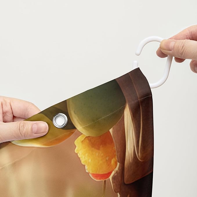 AILONEN Cartoon Koala Shower Curtain for Kids,Kawaii Fruit Koala Shower Curtain for Bathroom,Girls,Lovely Animals Shower Curtain Set with Hooks,60" W*72" H